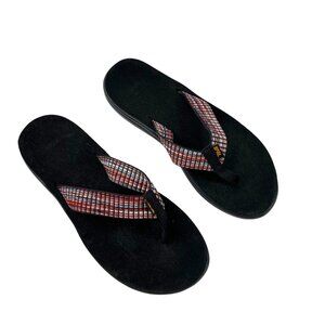 Teva Womens Voya Multicolor strap Sports Flip-Flops Size 10
